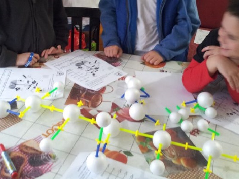 חוג העשרת ידע - בניית מולקולת גלוקוז, הנוצרת במהליך הפוטוסינתזה בצמחים